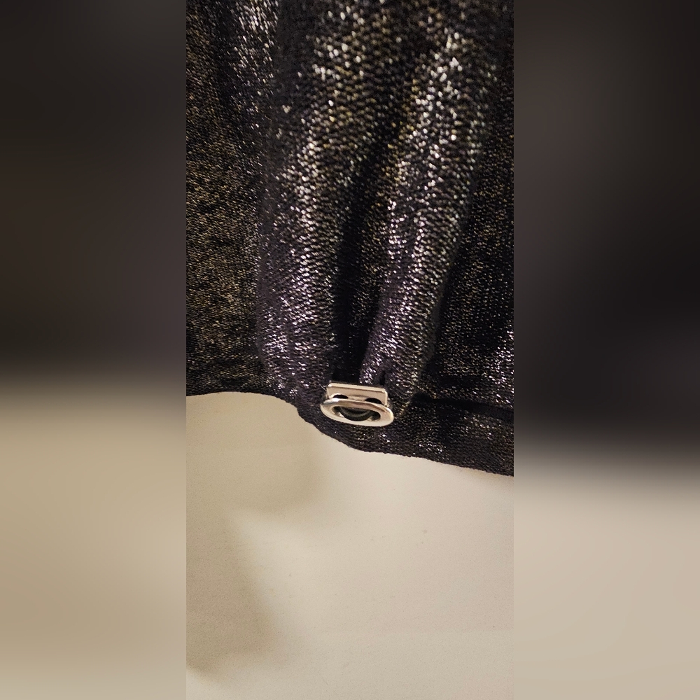 NWOT! Pilcro Shimmery Black Knit Top - XL (clipped size/tags) - Picture 3 of 4